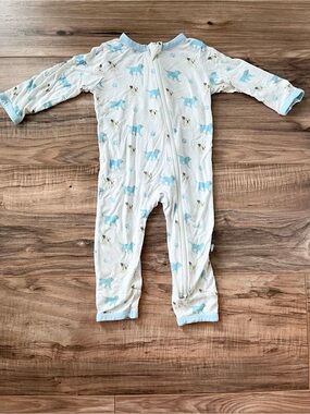 Kyte Baby woof zipper romper